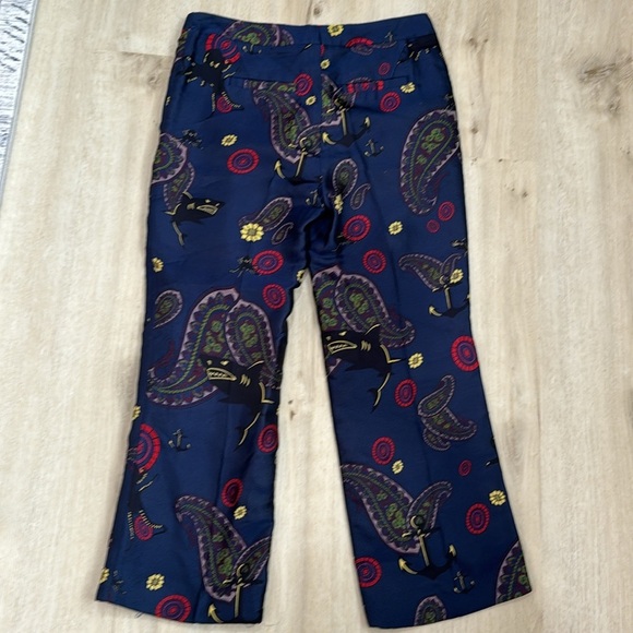 Odeeh novelty unique printed silk blend dress pants - Picture 4 of 8